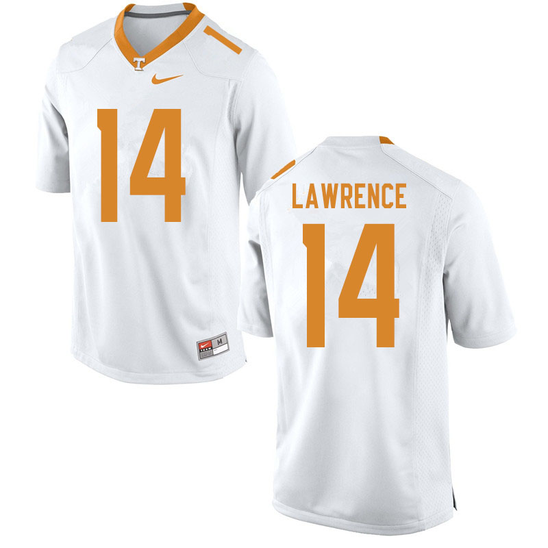 Men #14 Key Lawrence Tennessee Volunteers College Football Jerseys Sale-White - Click Image to Close